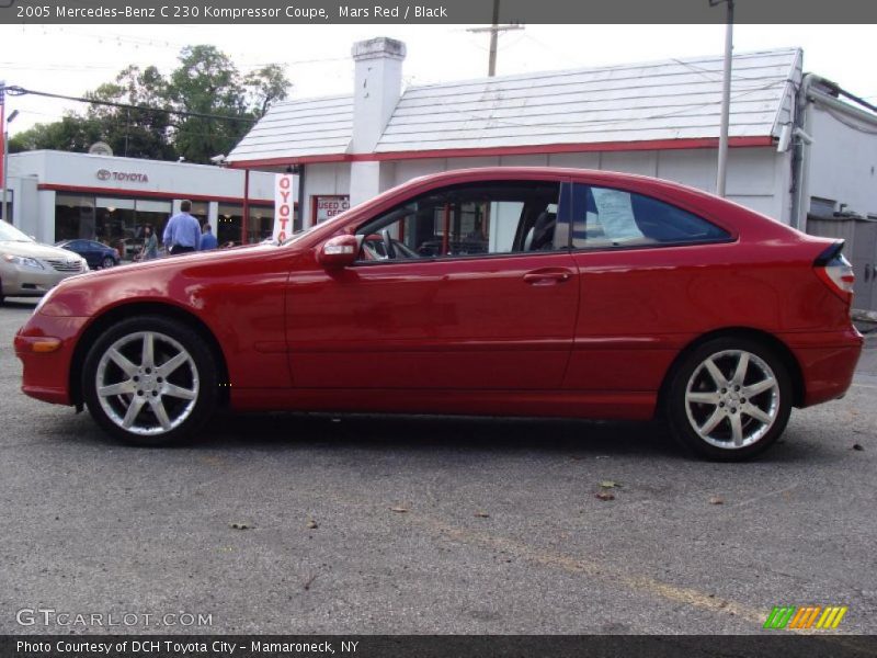 Mars Red / Black 2005 Mercedes-Benz C 230 Kompressor Coupe