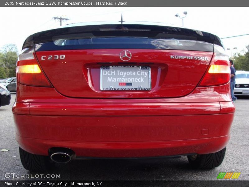 Mars Red / Black 2005 Mercedes-Benz C 230 Kompressor Coupe