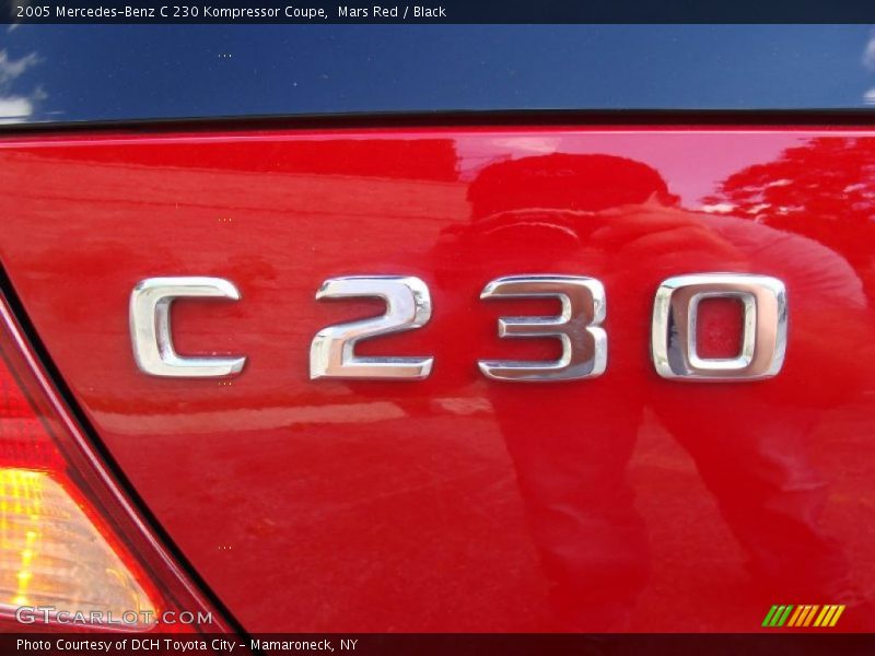 Mars Red / Black 2005 Mercedes-Benz C 230 Kompressor Coupe