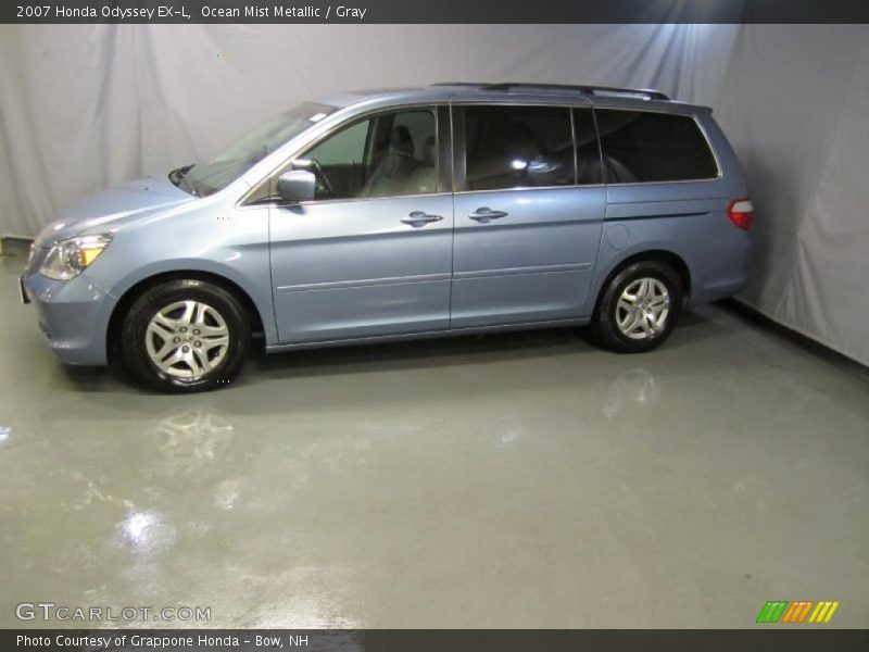 Ocean Mist Metallic / Gray 2007 Honda Odyssey EX-L