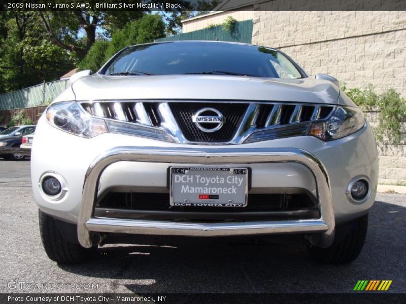 Brilliant Silver Metallic / Black 2009 Nissan Murano S AWD