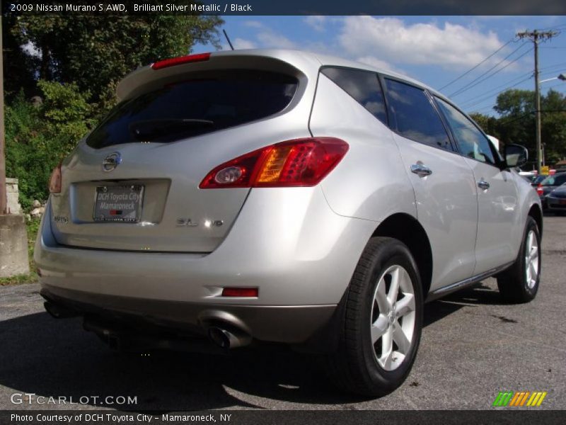 Brilliant Silver Metallic / Black 2009 Nissan Murano S AWD