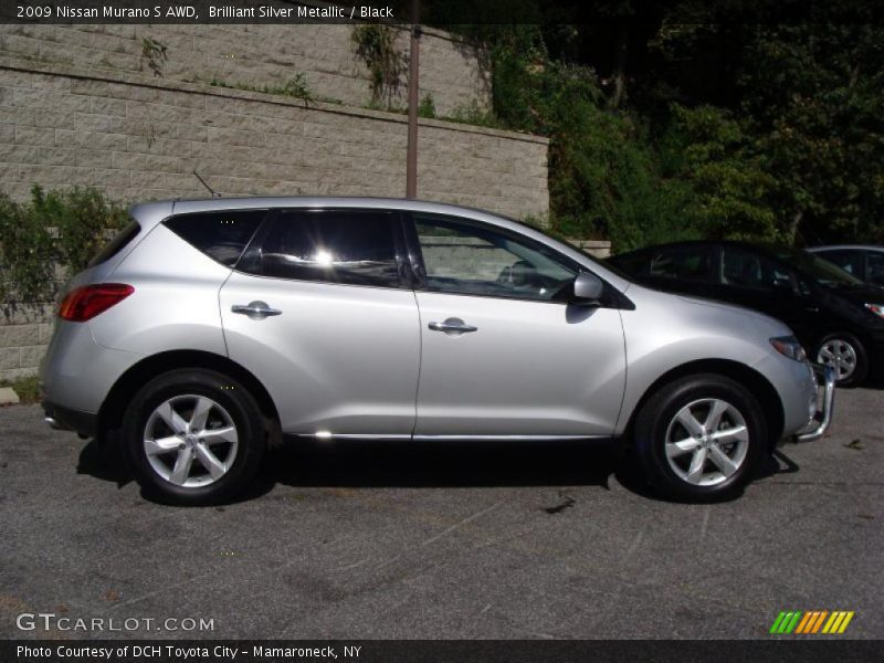 Brilliant Silver Metallic / Black 2009 Nissan Murano S AWD