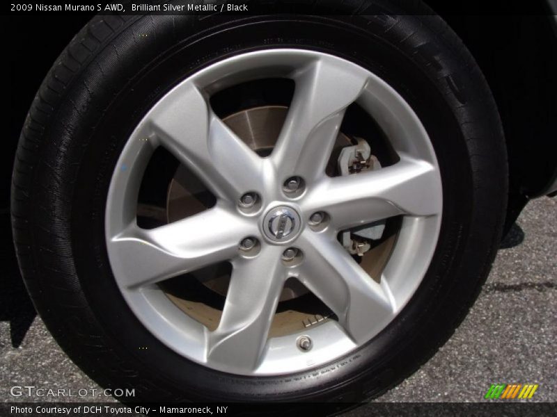 Brilliant Silver Metallic / Black 2009 Nissan Murano S AWD
