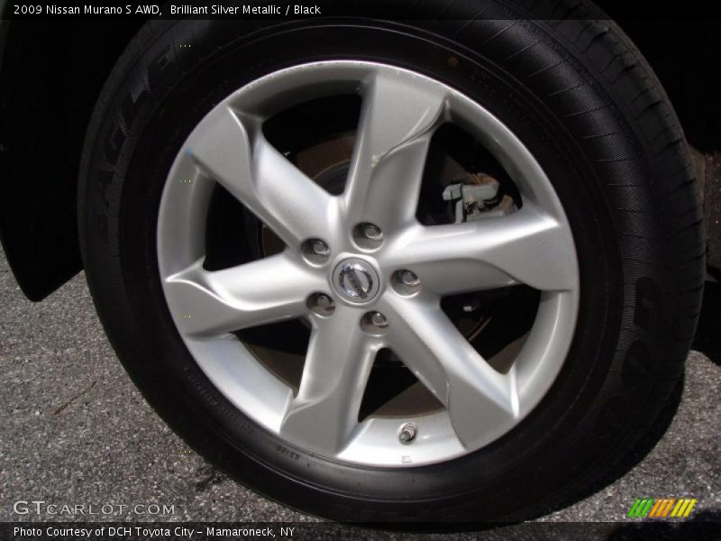 Brilliant Silver Metallic / Black 2009 Nissan Murano S AWD
