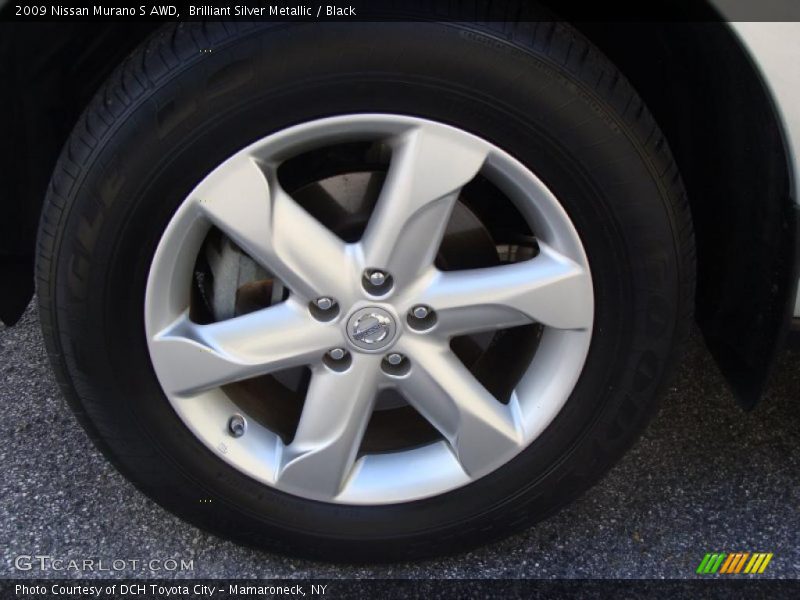 Brilliant Silver Metallic / Black 2009 Nissan Murano S AWD