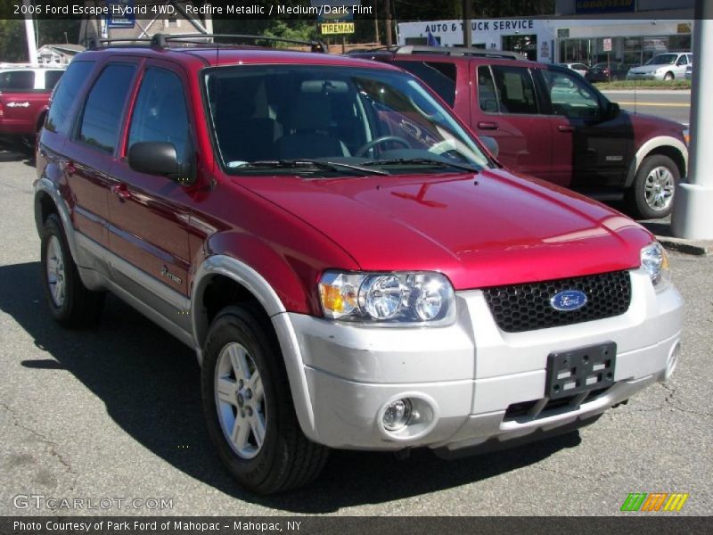 Redfire Metallic / Medium/Dark Flint 2006 Ford Escape Hybrid 4WD