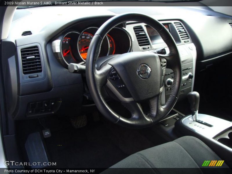 Brilliant Silver Metallic / Black 2009 Nissan Murano S AWD