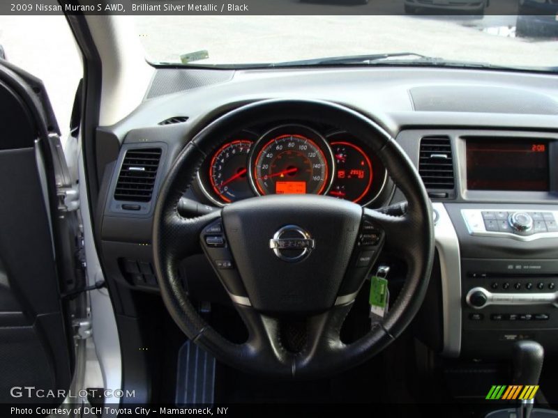 Brilliant Silver Metallic / Black 2009 Nissan Murano S AWD