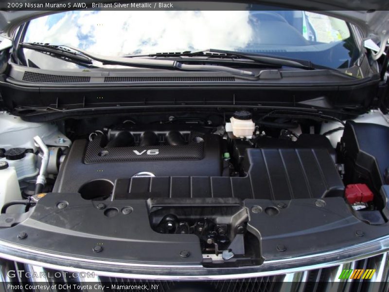 Brilliant Silver Metallic / Black 2009 Nissan Murano S AWD