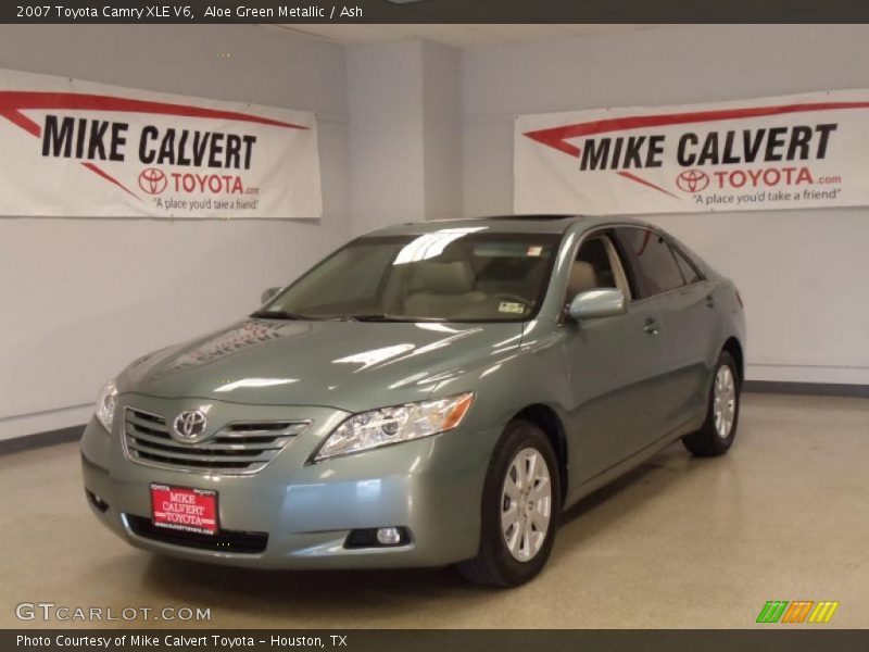 Aloe Green Metallic / Ash 2007 Toyota Camry XLE V6