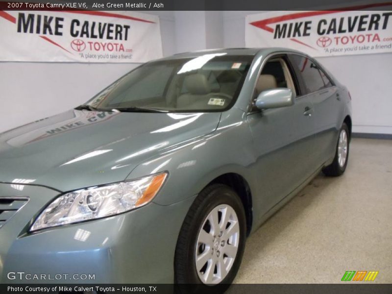 Aloe Green Metallic / Ash 2007 Toyota Camry XLE V6