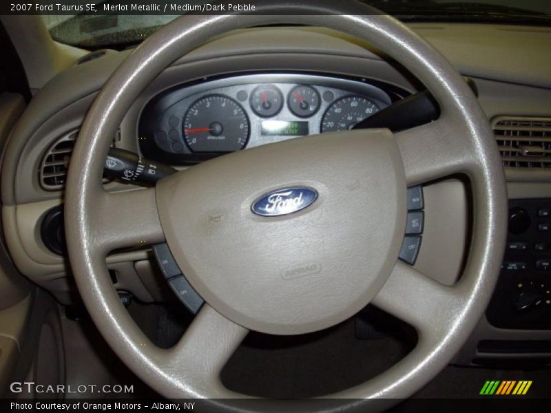 Merlot Metallic / Medium/Dark Pebble 2007 Ford Taurus SE