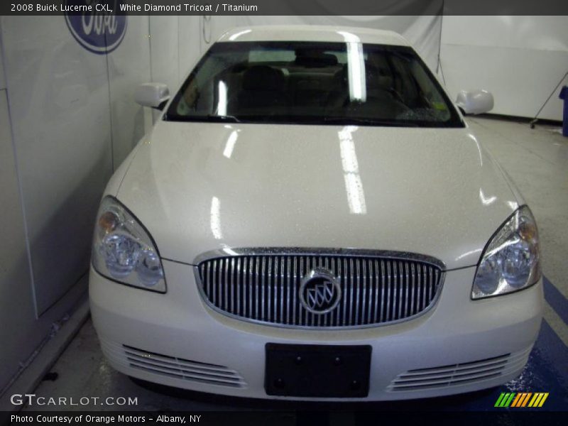 White Diamond Tricoat / Titanium 2008 Buick Lucerne CXL