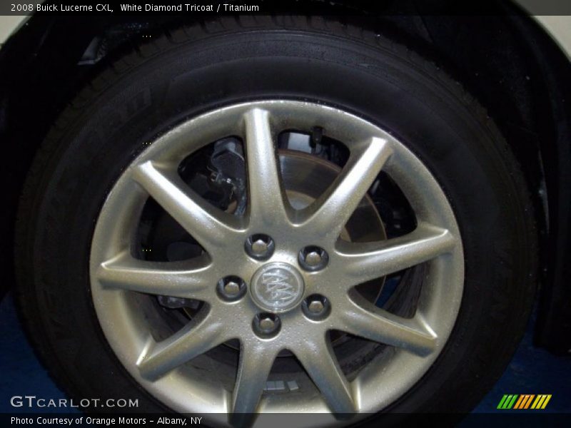 White Diamond Tricoat / Titanium 2008 Buick Lucerne CXL