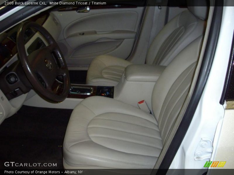 White Diamond Tricoat / Titanium 2008 Buick Lucerne CXL