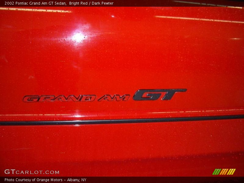 Bright Red / Dark Pewter 2002 Pontiac Grand Am GT Sedan