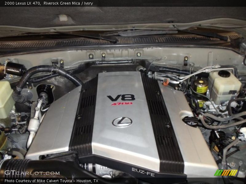 Riverock Green Mica / Ivory 2000 Lexus LX 470