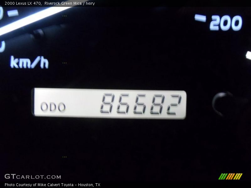 Riverock Green Mica / Ivory 2000 Lexus LX 470