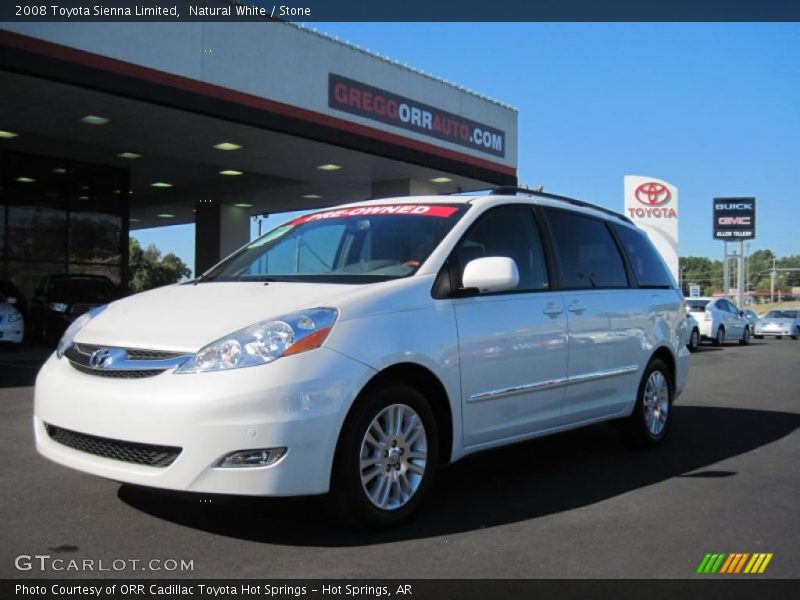 Natural White / Stone 2008 Toyota Sienna Limited