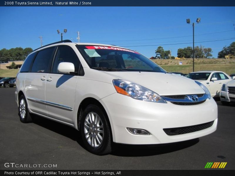 Natural White / Stone 2008 Toyota Sienna Limited