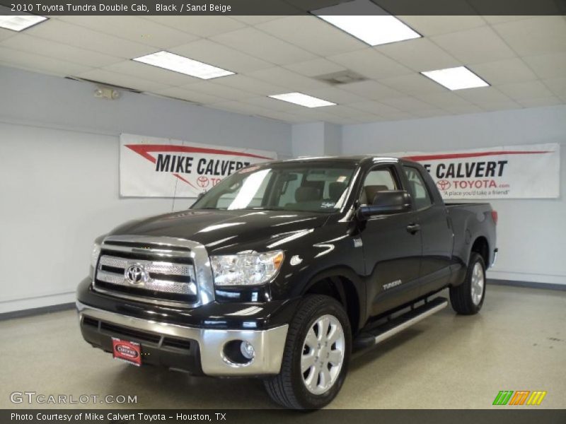 Black / Sand Beige 2010 Toyota Tundra Double Cab