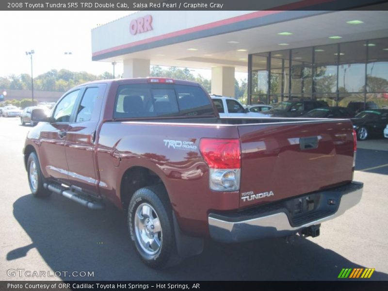 Salsa Red Pearl / Graphite Gray 2008 Toyota Tundra SR5 TRD Double Cab