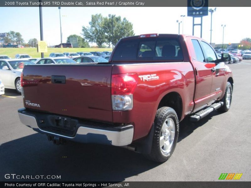 Salsa Red Pearl / Graphite Gray 2008 Toyota Tundra SR5 TRD Double Cab