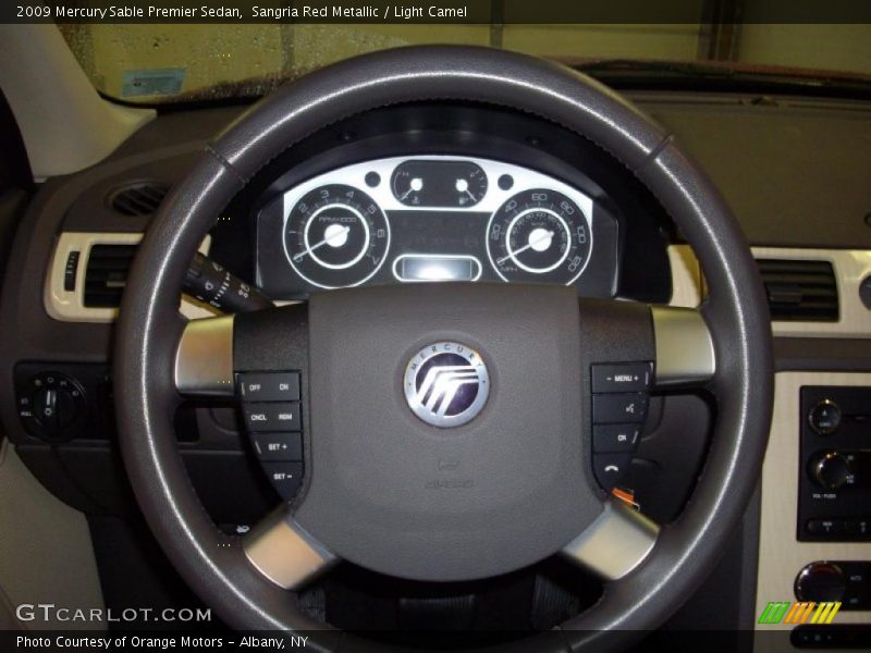 Sangria Red Metallic / Light Camel 2009 Mercury Sable Premier Sedan