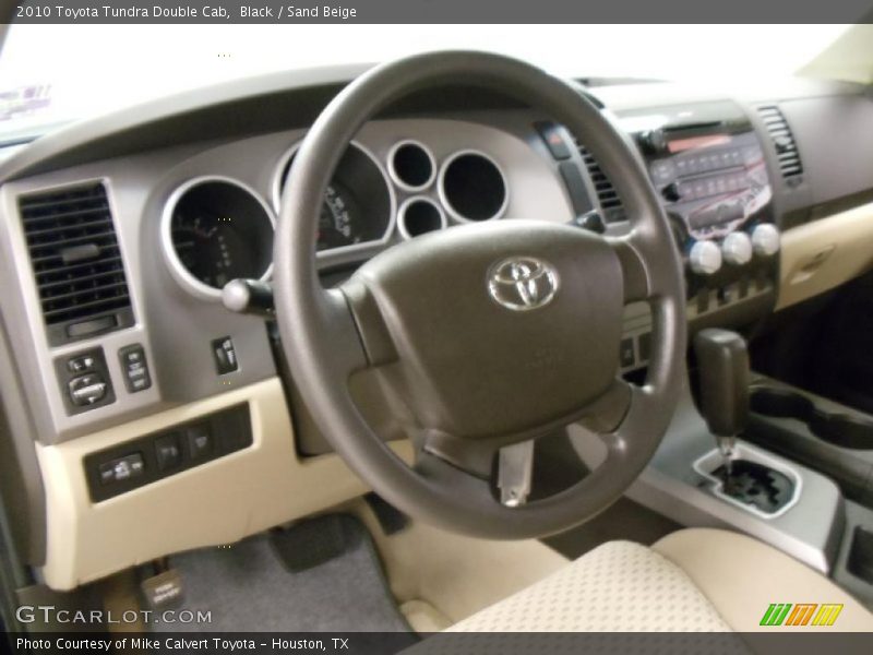 Black / Sand Beige 2010 Toyota Tundra Double Cab