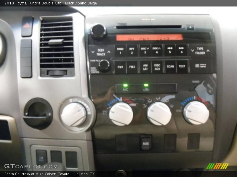 Black / Sand Beige 2010 Toyota Tundra Double Cab