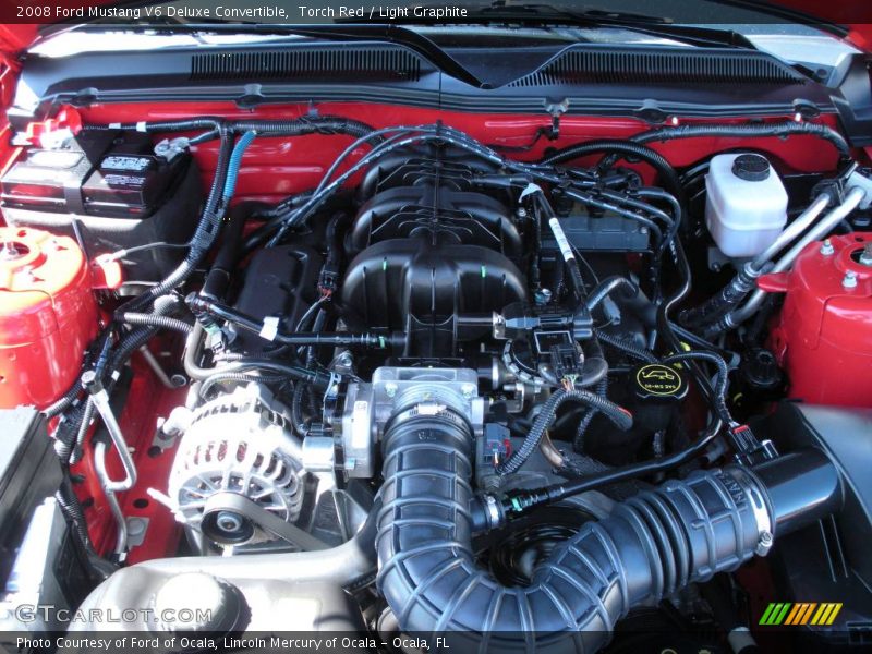 Torch Red / Light Graphite 2008 Ford Mustang V6 Deluxe Convertible