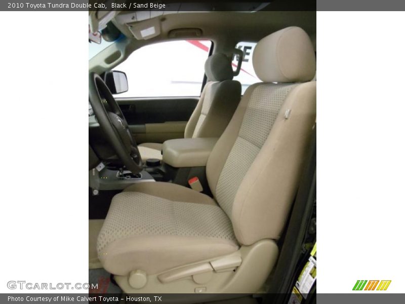 Black / Sand Beige 2010 Toyota Tundra Double Cab