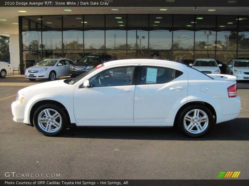 Stone White / Dark Slate Gray 2010 Dodge Avenger R/T