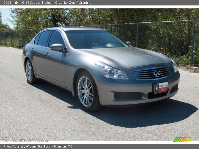 Platinum Graphite Gray / Graphite 2008 Infiniti G 35 Sedan