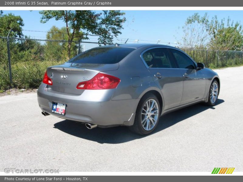 Platinum Graphite Gray / Graphite 2008 Infiniti G 35 Sedan