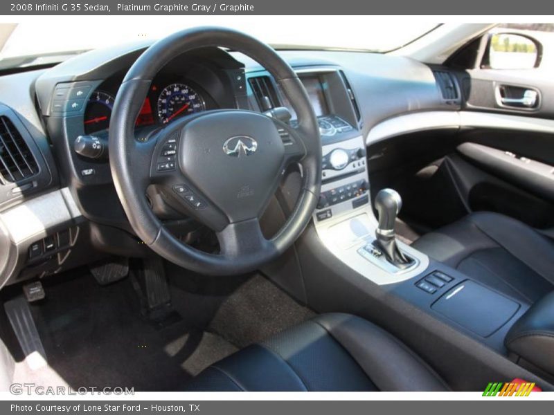 Platinum Graphite Gray / Graphite 2008 Infiniti G 35 Sedan