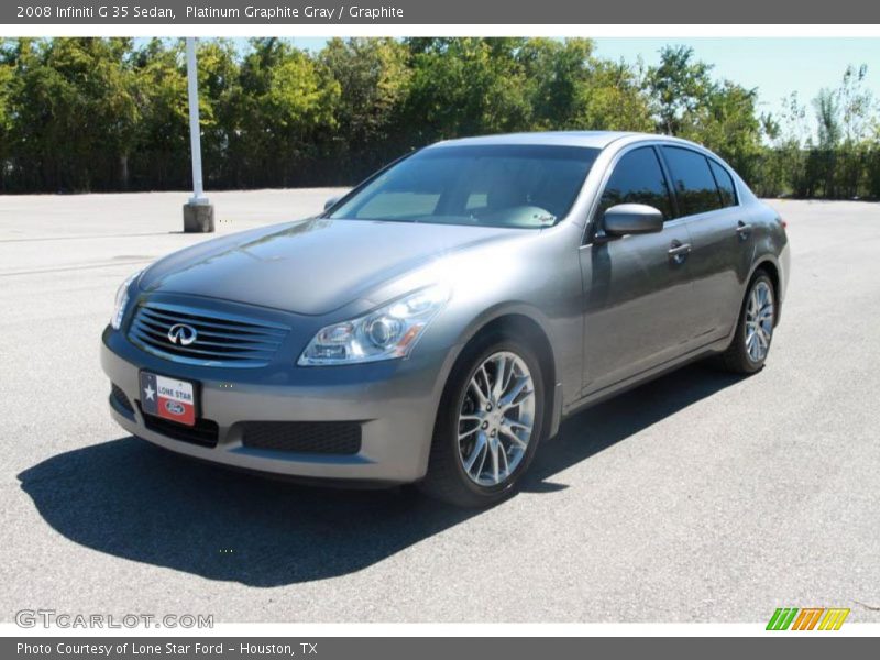 Platinum Graphite Gray / Graphite 2008 Infiniti G 35 Sedan
