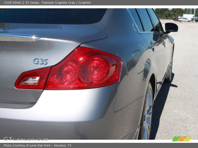 Platinum Graphite Gray / Graphite 2008 Infiniti G 35 Sedan