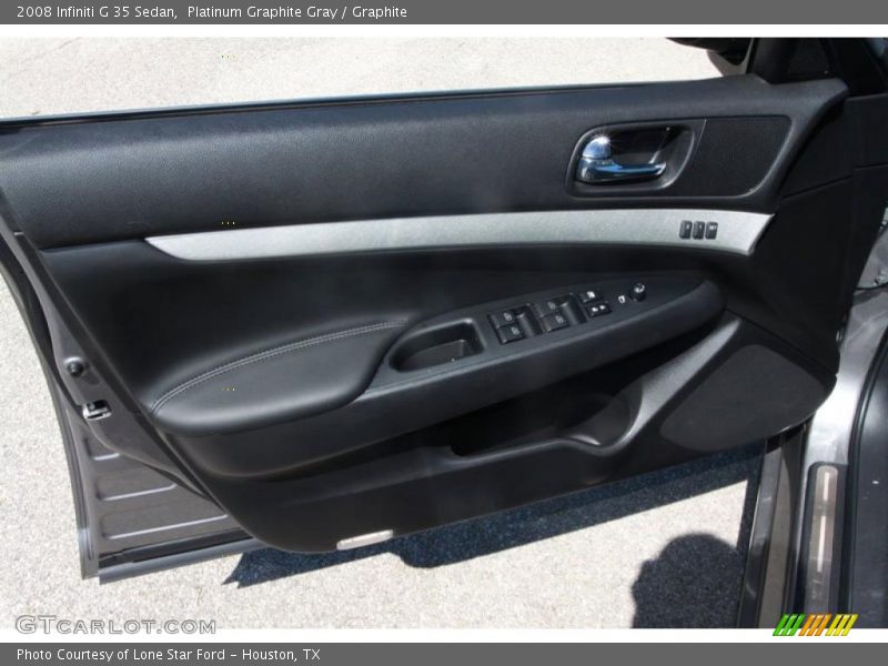 Platinum Graphite Gray / Graphite 2008 Infiniti G 35 Sedan