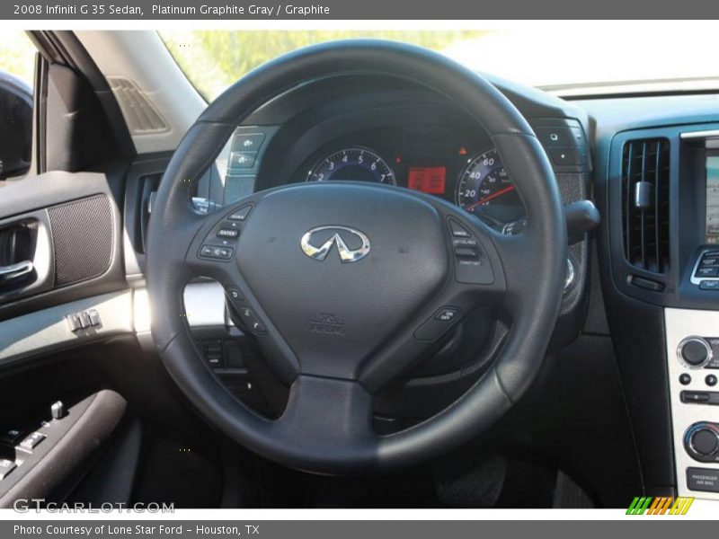 Platinum Graphite Gray / Graphite 2008 Infiniti G 35 Sedan