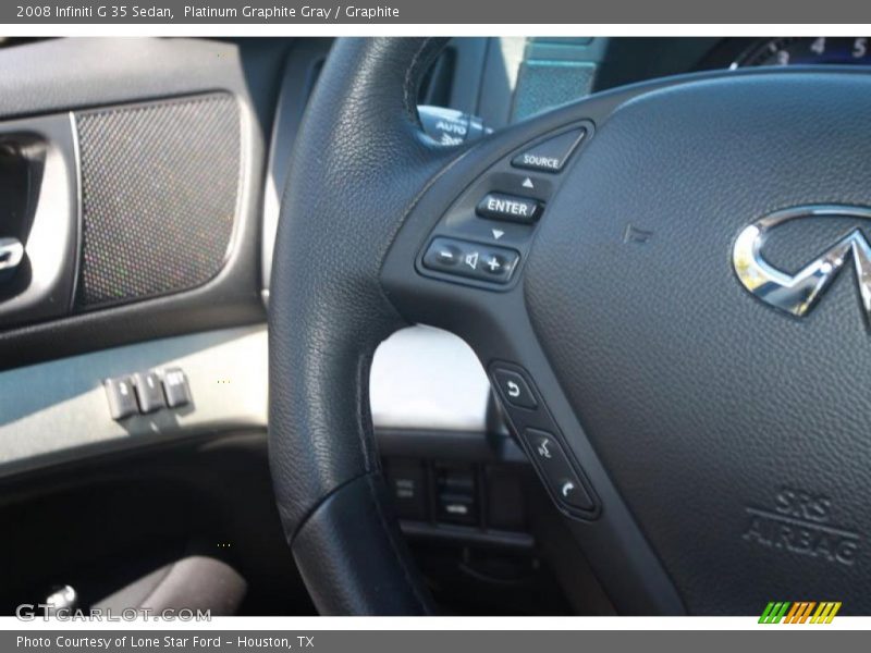 Platinum Graphite Gray / Graphite 2008 Infiniti G 35 Sedan