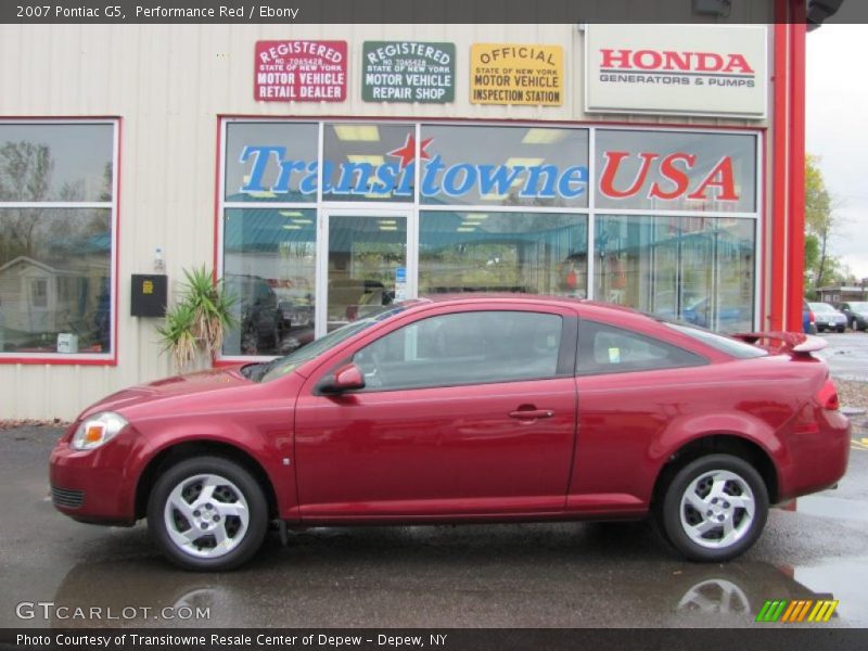 Performance Red / Ebony 2007 Pontiac G5