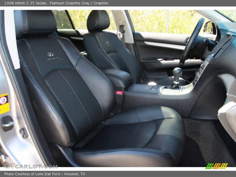 Platinum Graphite Gray / Graphite 2008 Infiniti G 35 Sedan