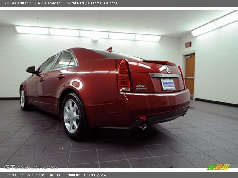 Crystal Red / Cashmere/Cocoa 2009 Cadillac CTS 4 AWD Sedan