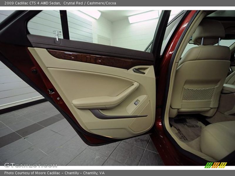 Crystal Red / Cashmere/Cocoa 2009 Cadillac CTS 4 AWD Sedan