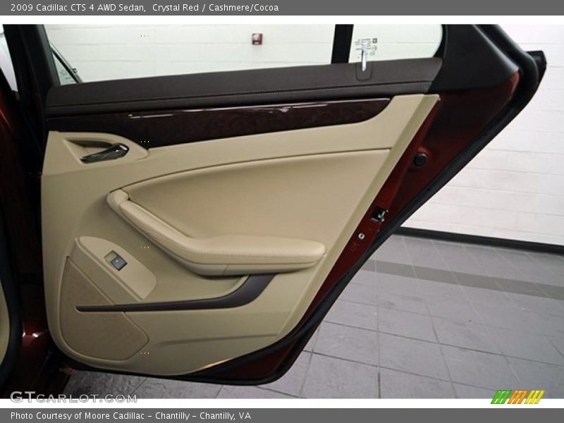 Crystal Red / Cashmere/Cocoa 2009 Cadillac CTS 4 AWD Sedan