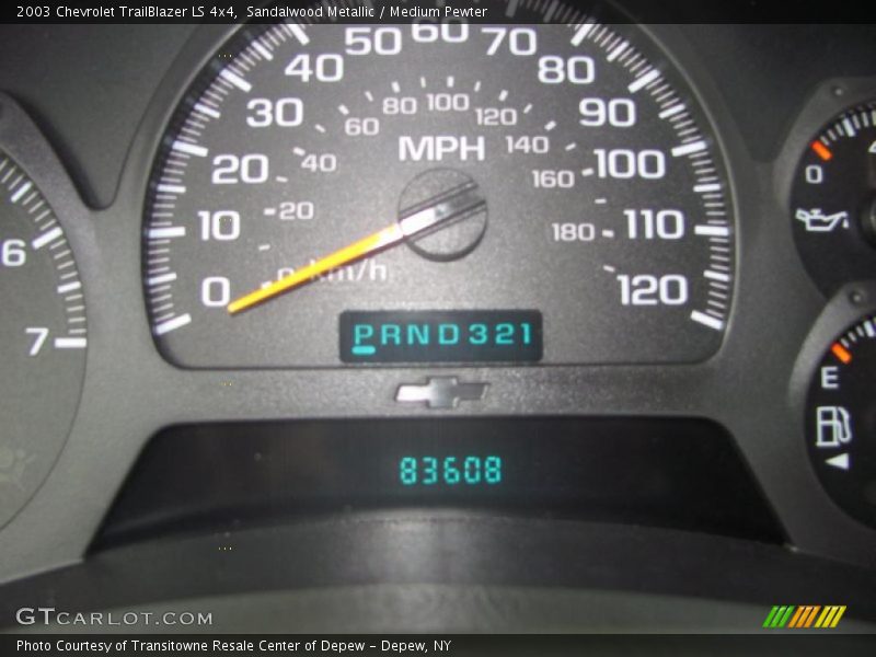 Sandalwood Metallic / Medium Pewter 2003 Chevrolet TrailBlazer LS 4x4