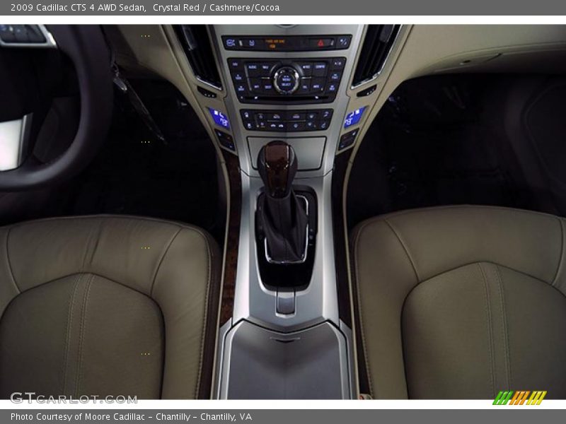 Crystal Red / Cashmere/Cocoa 2009 Cadillac CTS 4 AWD Sedan