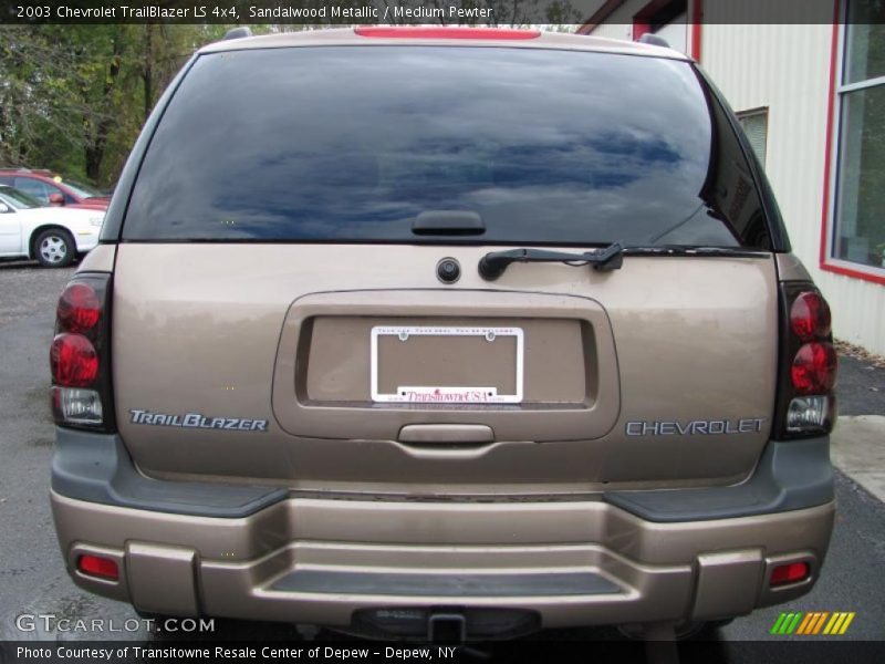 Sandalwood Metallic / Medium Pewter 2003 Chevrolet TrailBlazer LS 4x4